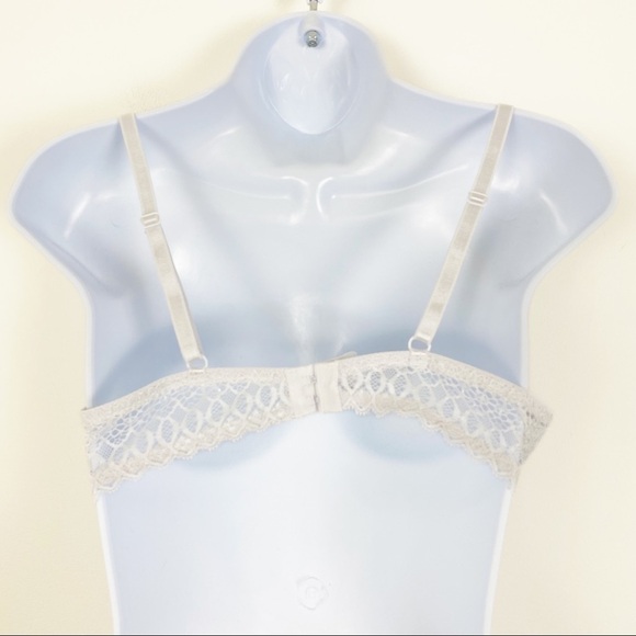 ADRIENNE VITTADINI White Lace Bra Size 36C Sexy - Picture 4 of 7